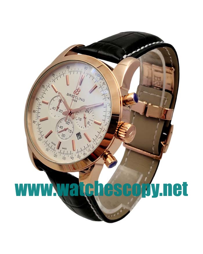 UK Top Quality Breitling Transocean RB015212 Fake Watches With White Dials For Sale