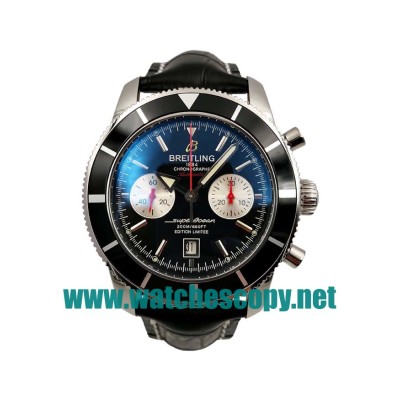 UK Cheap Breitling Superocean Heritage A23320 Fake Watches With Black Dials For Men