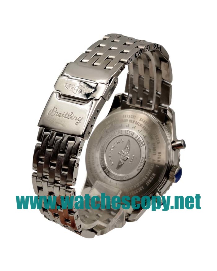 UK AAA Quality Breitling Navitimer World A24322 Replica Watches With White Dials For Men