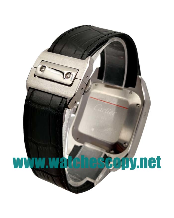 UK Replica Cartier Santos 100 W20090X8 Watches With Silver Dials For Men