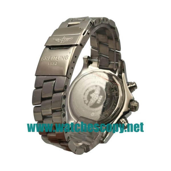 UK Best 1:1 Breitling Super Avenger A13370 Replica Watches With Black Dials For Men
