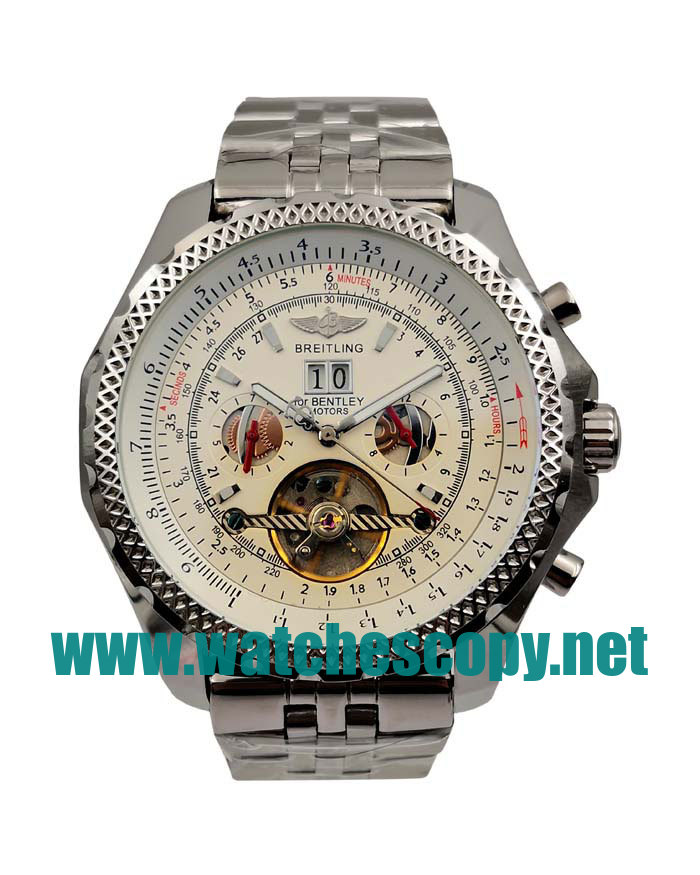 UK Cheap Breitling Bentley Mulliner Tourbillon Replica Watches With White Dials For Men