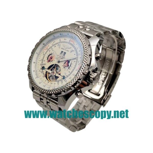 UK Cheap Breitling Bentley Mulliner Tourbillon Replica Watches With White Dials For Men