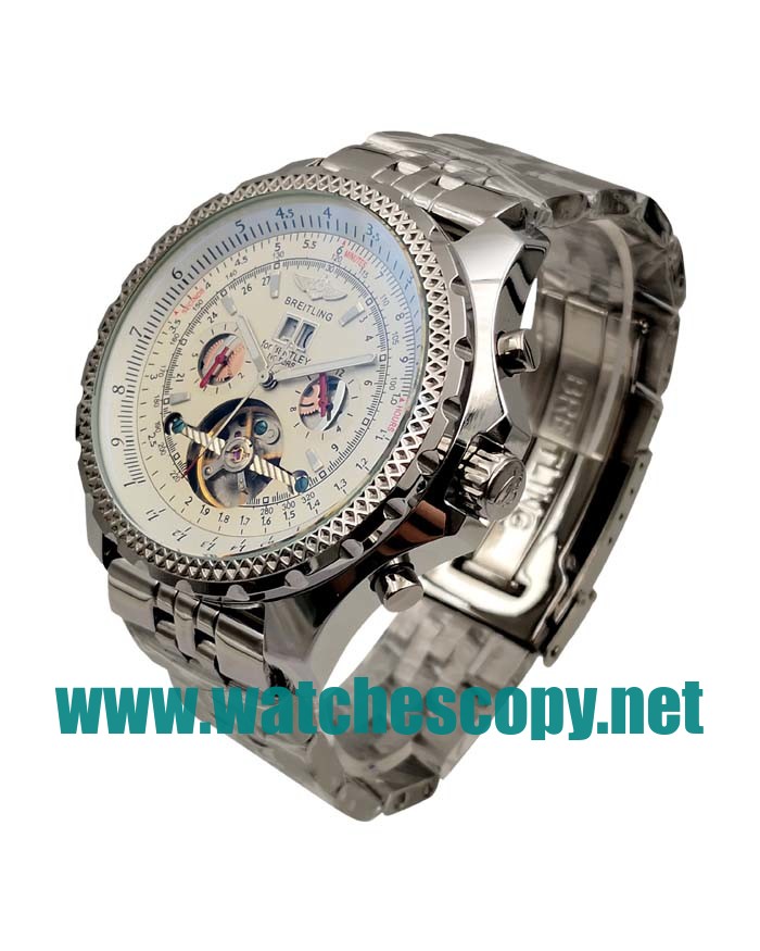 UK Cheap Breitling Bentley Mulliner Tourbillon Replica Watches With White Dials For Men