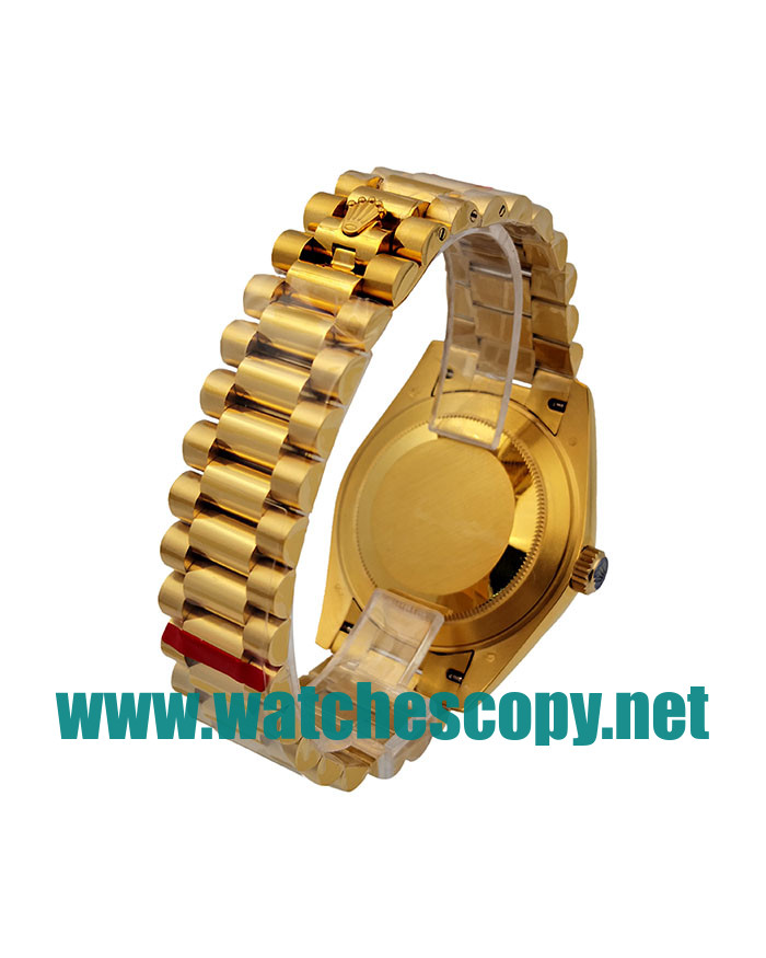 UK 40 MM Cheap Rolex Day-Date 228238 Fake Watches With Champagne Dials For Sale