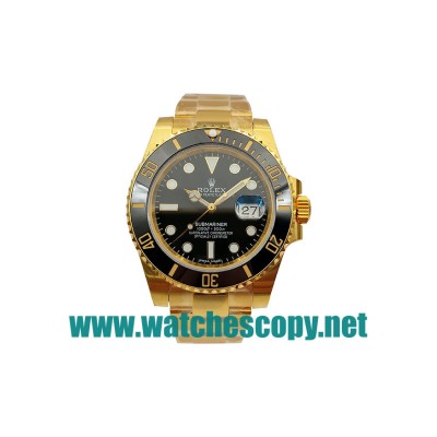 UK 40 MM Cheap Rolex Submariner 116618 LN Fake Watches With Black Dials For Sale