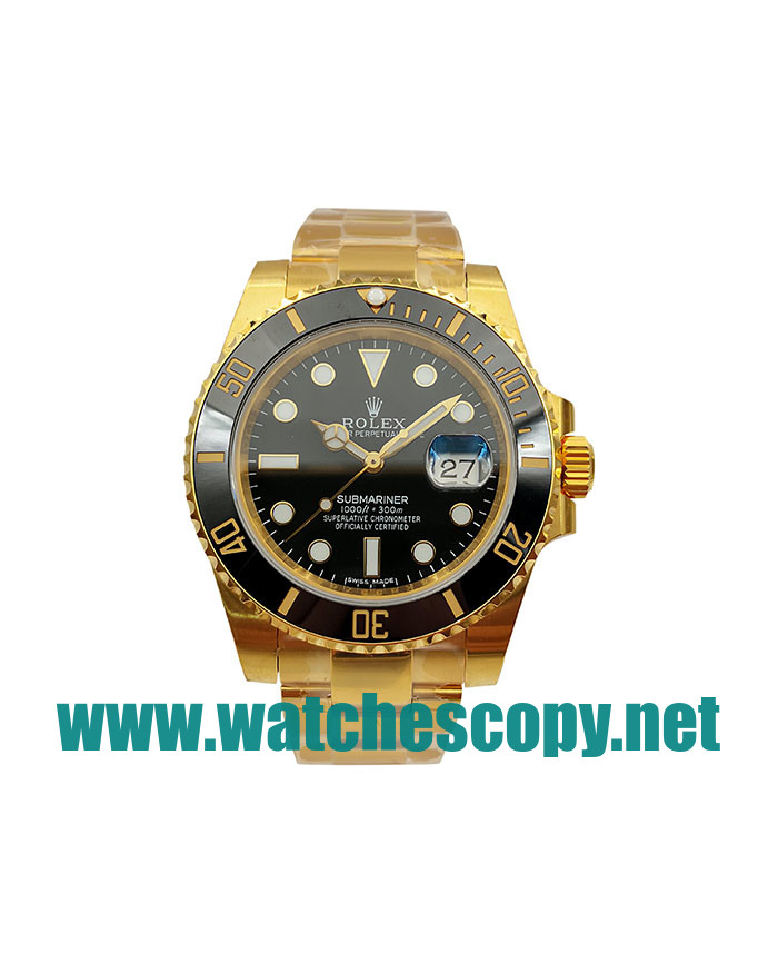 UK 40 MM Cheap Rolex Submariner 116618 LN Fake Watches With Black Dials For Sale