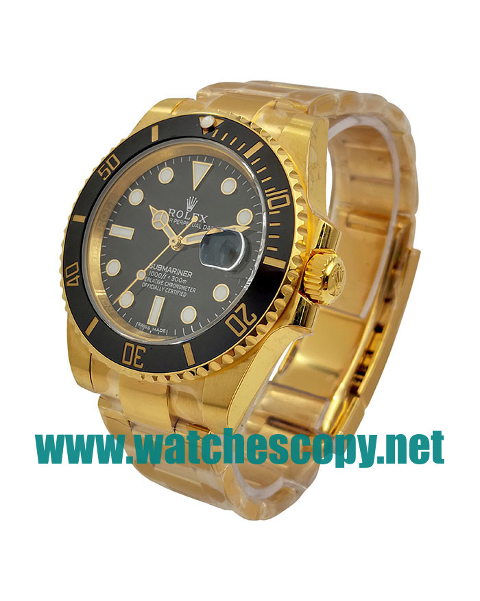 UK 40 MM Cheap Rolex Submariner 116618 LN Fake Watches With Black Dials For Sale