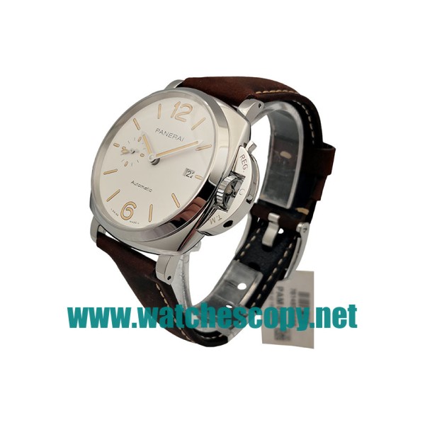 UK 42 MM Cheap Panerai Luminor Due PAM01046 Fake Watches With White Dials For Sale