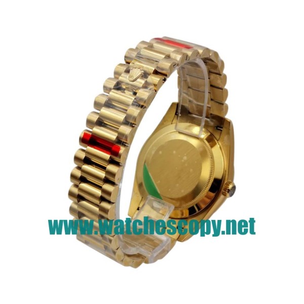 UK 40 MM Cheap Rolex Day-Date 228238 Fake Watches With Black Dials For Sale