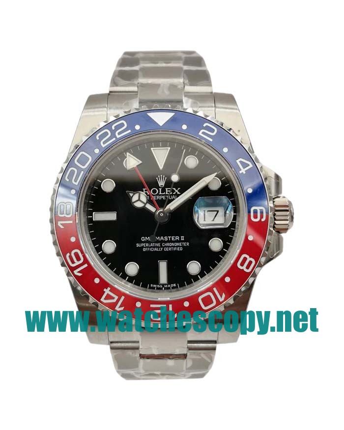 UK Swiss Movement Replica Rolex GMT-Master II 116719 Watches With Steel Cases For Sale