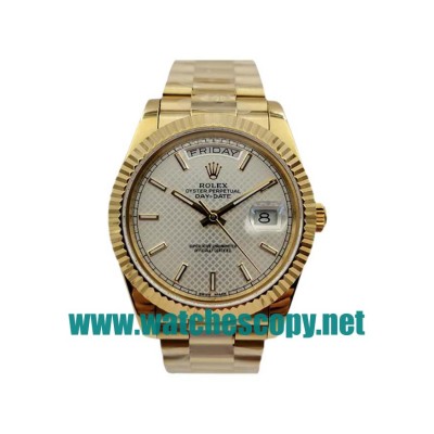 UK AAA Replica Rolex Day-Date 228238 - 40 MM Yellow Gold Cases For Sale