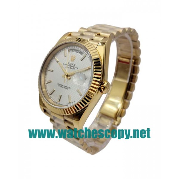 UK AAA Replica Rolex Day-Date 228238 - 40 MM Yellow Gold Cases For Sale