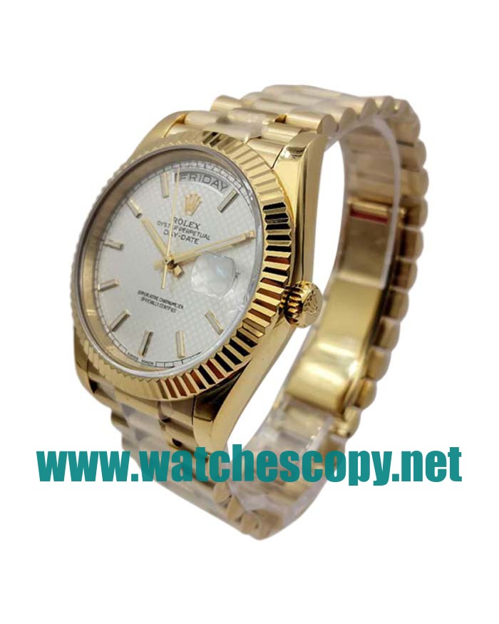 UK AAA Replica Rolex Day-Date 228238 - 40 MM Yellow Gold Cases For Sale