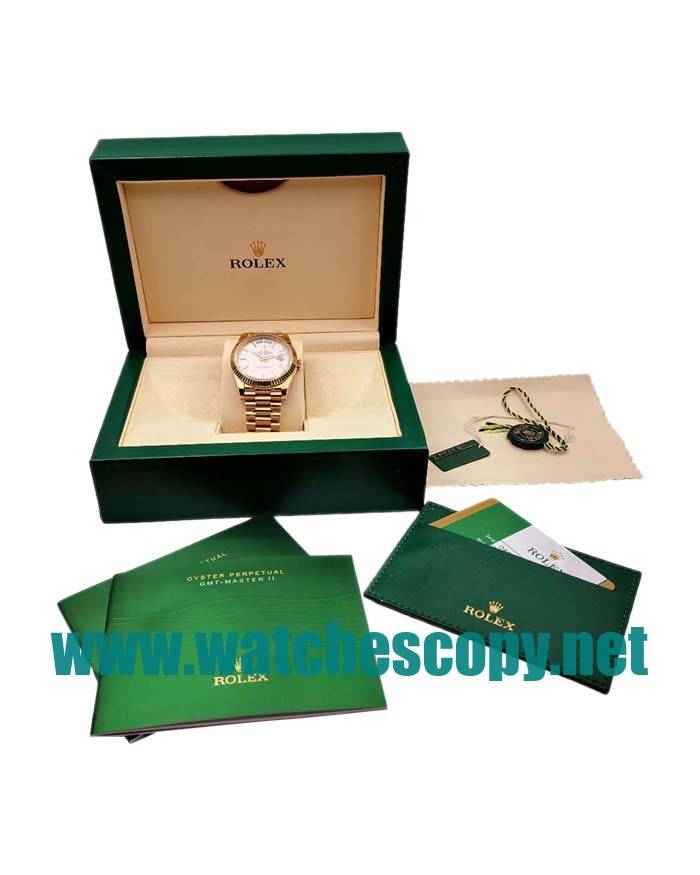 UK AAA Replica Rolex Day-Date 228238 - 40 MM Yellow Gold Cases For Sale