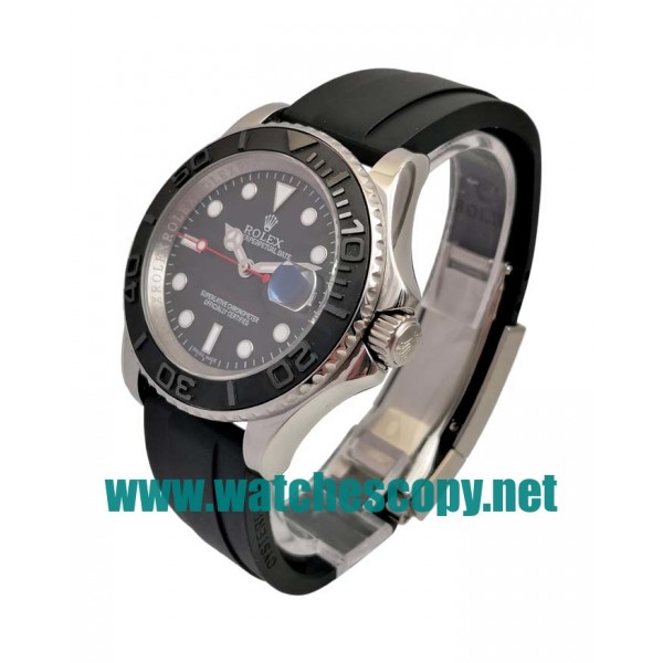 UK Best Quality Rolex Yacht-Master 116655 Fake Watches With Black Dials 