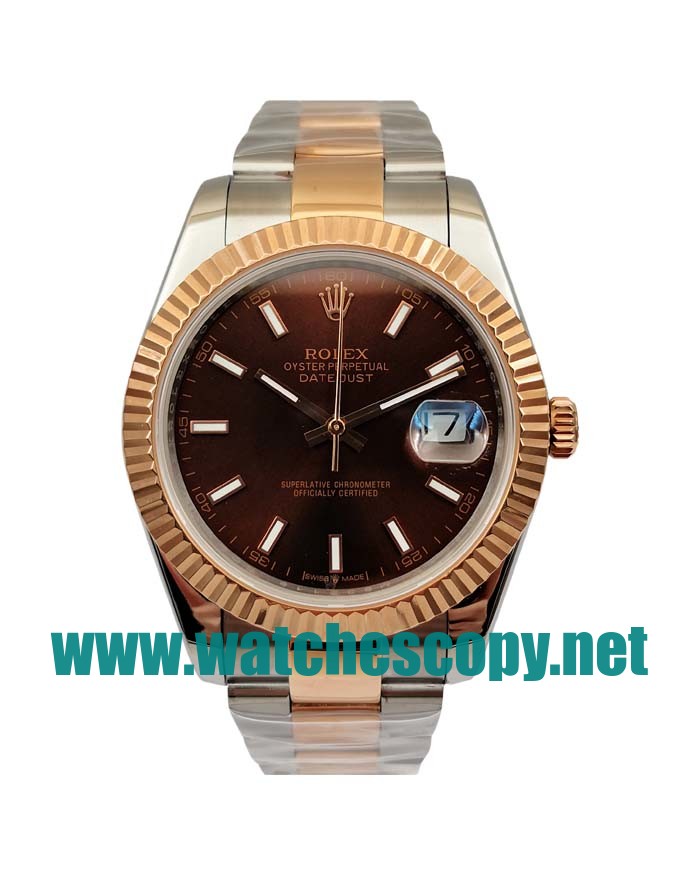 UK Perfect Replica Rolex Datejust 126331 Watches With Chocolate Dials For Sale