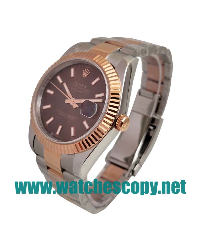 UK Perfect Replica Rolex Datejust 126331 Watches With Chocolate Dials For Sale
