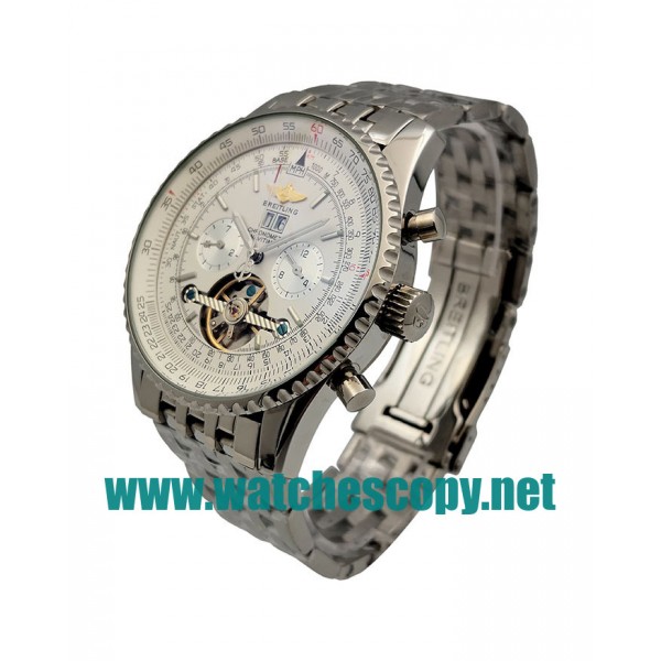 UK Top Quality Breitling Navitimer World A24322 Fake Watches With White Dials For Men