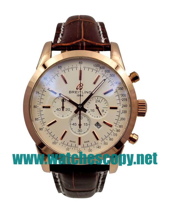 UK AAA Quality Breitling Transocean RB015212 Fake Watches With White Dials For Men