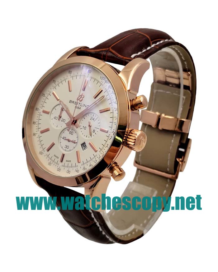UK AAA Quality Breitling Transocean RB015212 Fake Watches With White Dials For Men