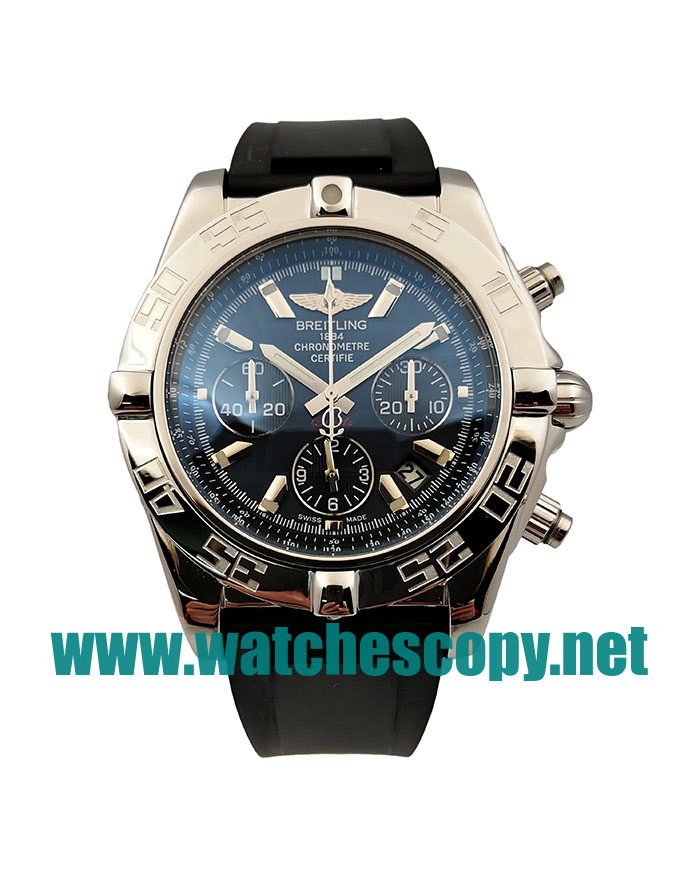 UK AAA Quality Breitling Chronomat AB0110 Fake Watches With Blue Dials For Men