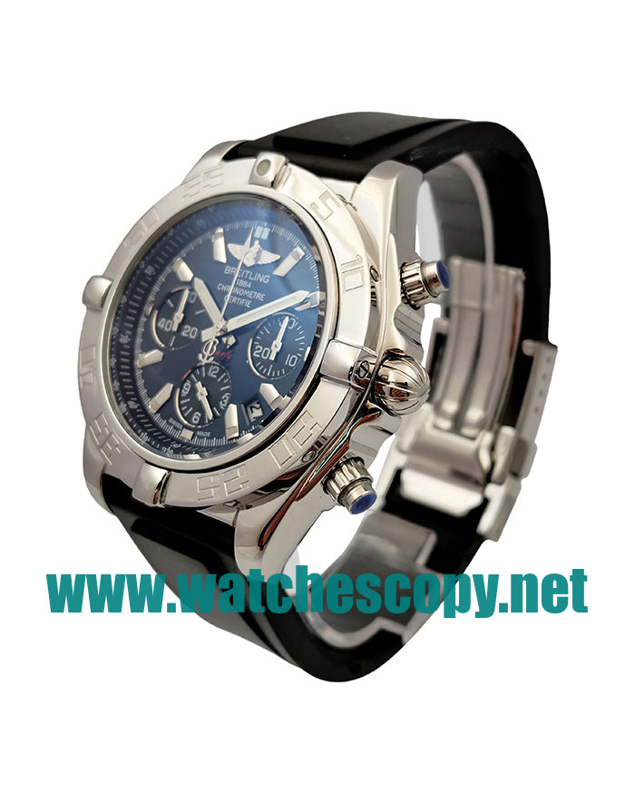 UK AAA Quality Breitling Chronomat AB0110 Fake Watches With Blue Dials For Men