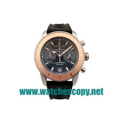 UK High Quality Breitling Superocean Heritage U23370 Fake Watches With Black Dials For Men