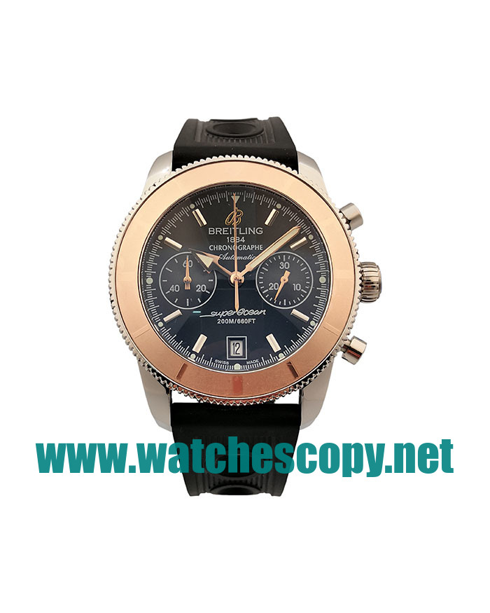UK High Quality Breitling Superocean Heritage U23370 Fake Watches With Black Dials For Men