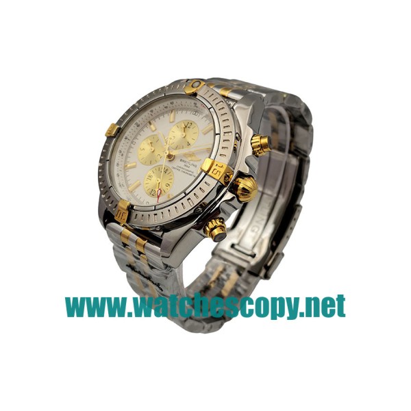 UK Cheap Breitling Chronomat Evolution B13355 Fake Watches With White Dials For Sale