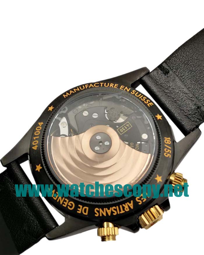 UK 40 MM Cheap Rolex Daytona Fake Watches With Black Dials For Sale