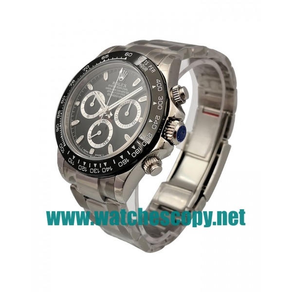 UK Perfect Replica Rolex Daytona Cosmograph 116500LN N Stainless Steel Black Dial Swiss 4130 Run 6@SEC