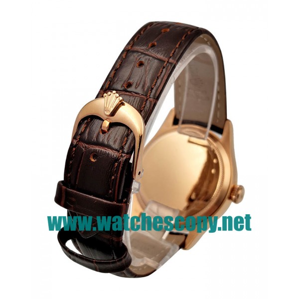 UK AAA Replica Rolex Cellini Date 50515 VF - 39 MM Rose Gold Cases For Sale