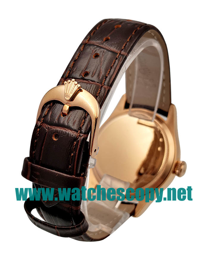 UK AAA Replica Rolex Cellini Date 50515 VF - 39 MM Rose Gold Cases For Sale