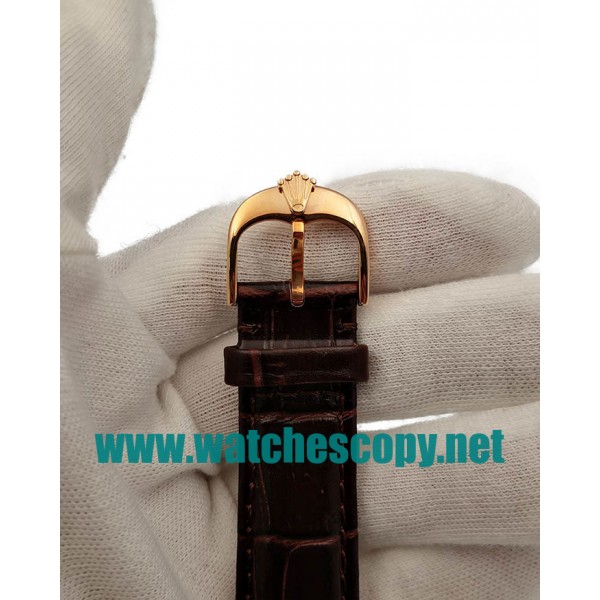 UK AAA Replica Rolex Cellini Date 50515 VF - 39 MM Rose Gold Cases For Sale