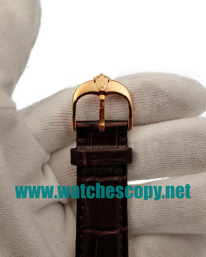 UK AAA Replica Rolex Cellini Date 50515 VF - 39 MM Rose Gold Cases For Sale