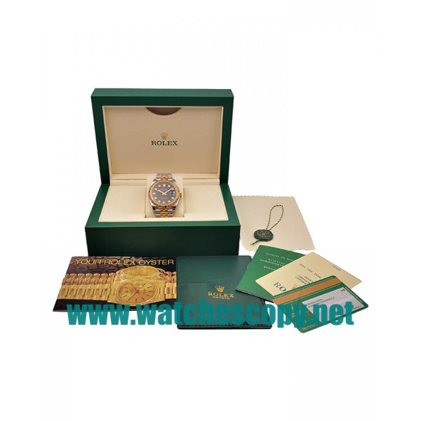 UK 41 MM Cheap Rolex Datejust II 116333 Fake Watches With Black Dials For Sale