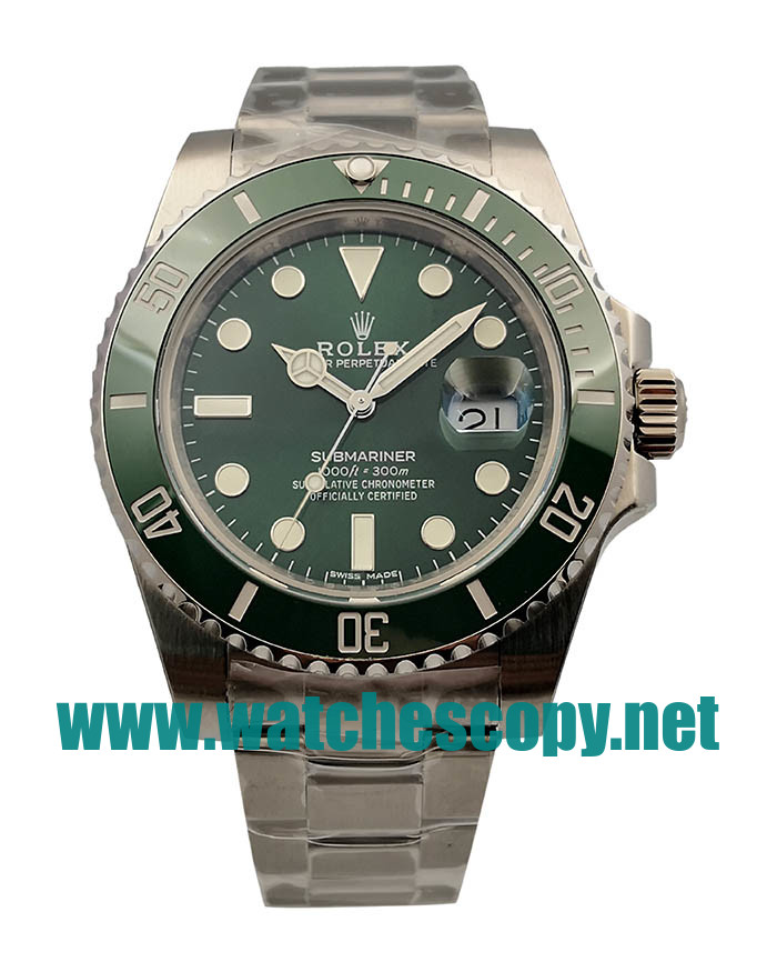 UK 40 MM Cheap Rolex Submariner Date 116610LV 2018 N V8S Fake Watches With Green Dials For Sale