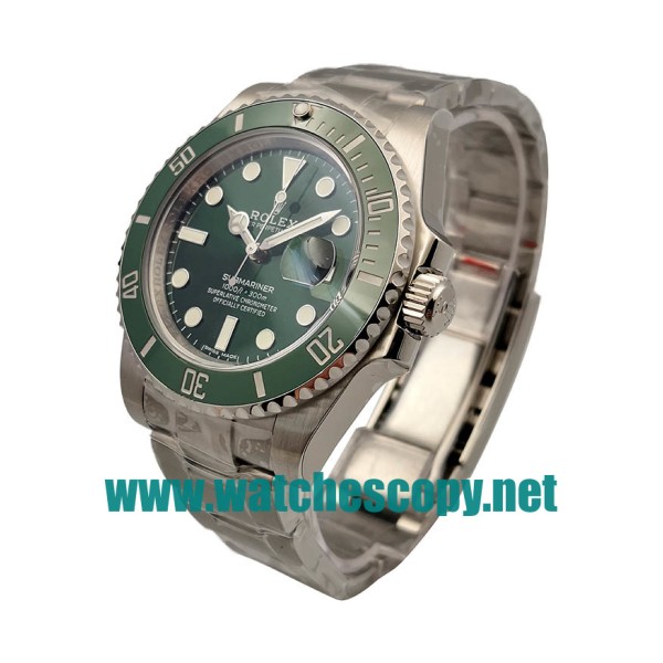 UK 40 MM Cheap Rolex Submariner Date 116610LV 2018 N V8S Fake Watches With Green Dials For Sale
