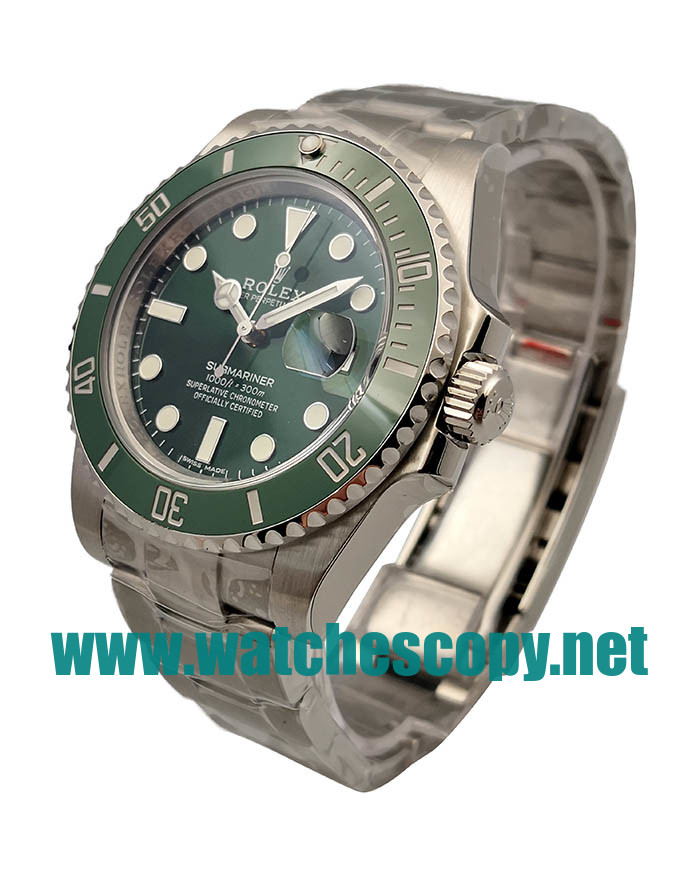 UK 40 MM Cheap Rolex Submariner Date 116610LV 2018 N V8S Fake Watches With Green Dials For Sale