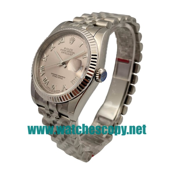 UK 36MM Cheap Rolex Datejust 116234 Fake Watches With Rhodium Dials For Sale