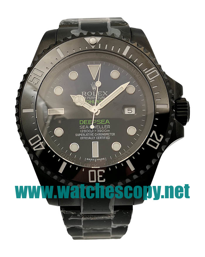 UK 44MM Cheap Rolex Deepsea 116660 Fake Watches With D-Blue Dials For Sale