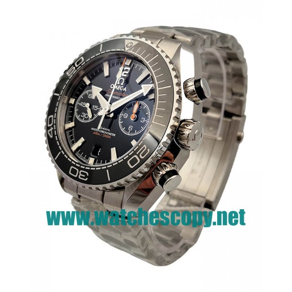UK Swiss Replica Omega Seamaster Planet Ocean Watches With Black Dials For Sale