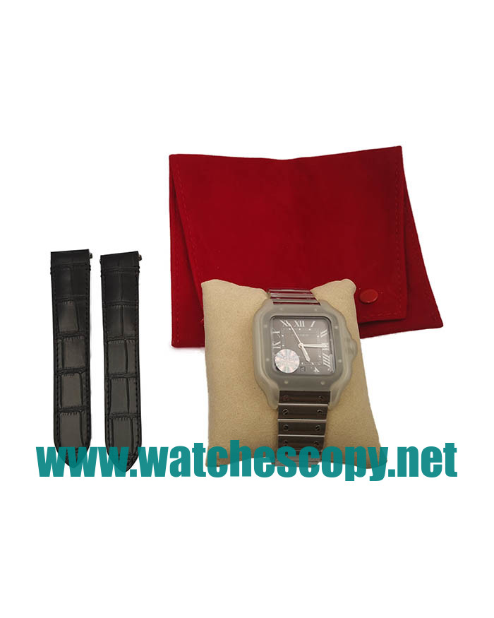 UK Top Quality Replica Cartier Santos WSSA0037 Watches With 37.5 MM Steel Cases For Sale