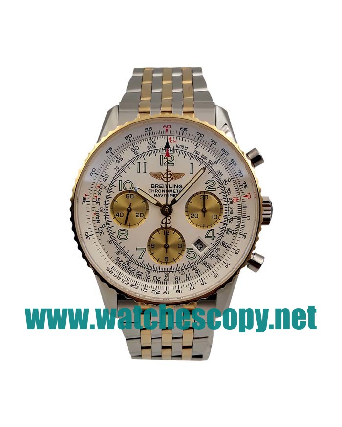 UK Best Quality Breitling Navitimer D23322 Fake Watches With White Dials For Men