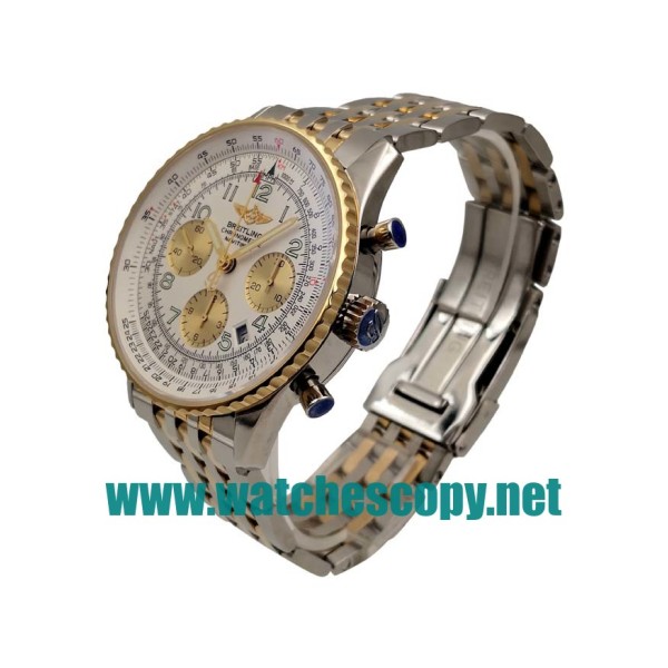 UK Best Quality Breitling Navitimer D23322 Fake Watches With White Dials For Men