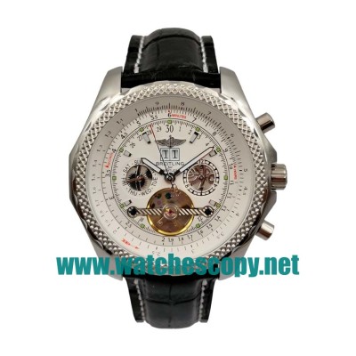 UK Cheap Breitling Bentley Mulliner Tourbillon Replica Watches With White Dials For Men