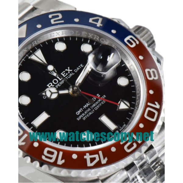 UK Top Quality Replica Rolex GMT-Master II 126710BLRO C Factory Stainless Steel Black Dial Swiss 3186 Watches