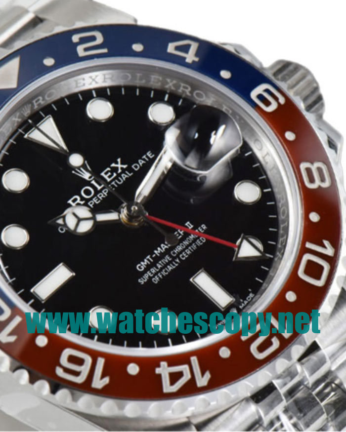 UK Top Quality Replica Rolex GMT-Master II 126710BLRO C Factory Stainless Steel Black Dial Swiss 3186 Watches
