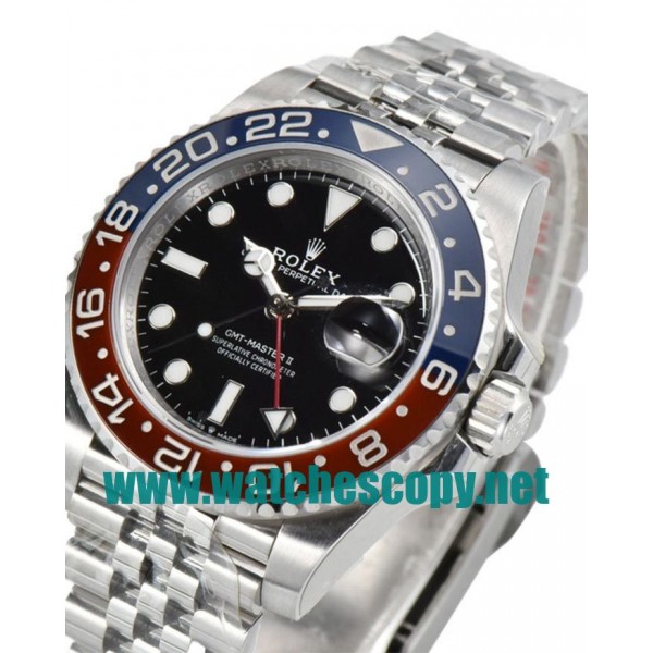 UK Top Quality Replica Rolex GMT-Master II 126710BLRO C Factory Stainless Steel Black Dial Swiss 3186 Watches